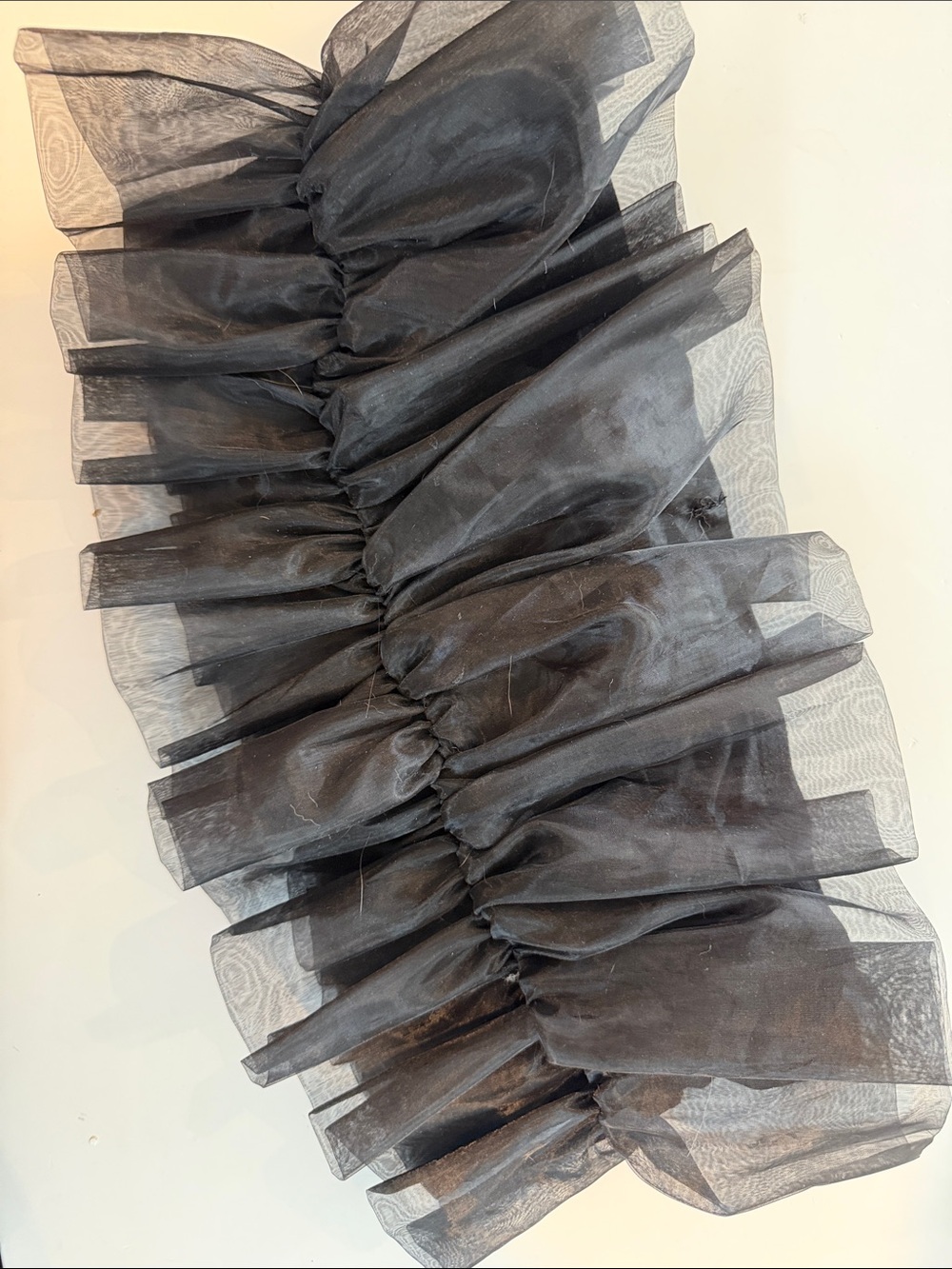 Black Ruffled Tulle Skirt - Women